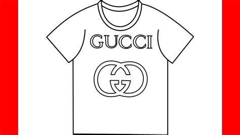 how to draw cartoons wearing gucci sweat suits|gucci logo outline.